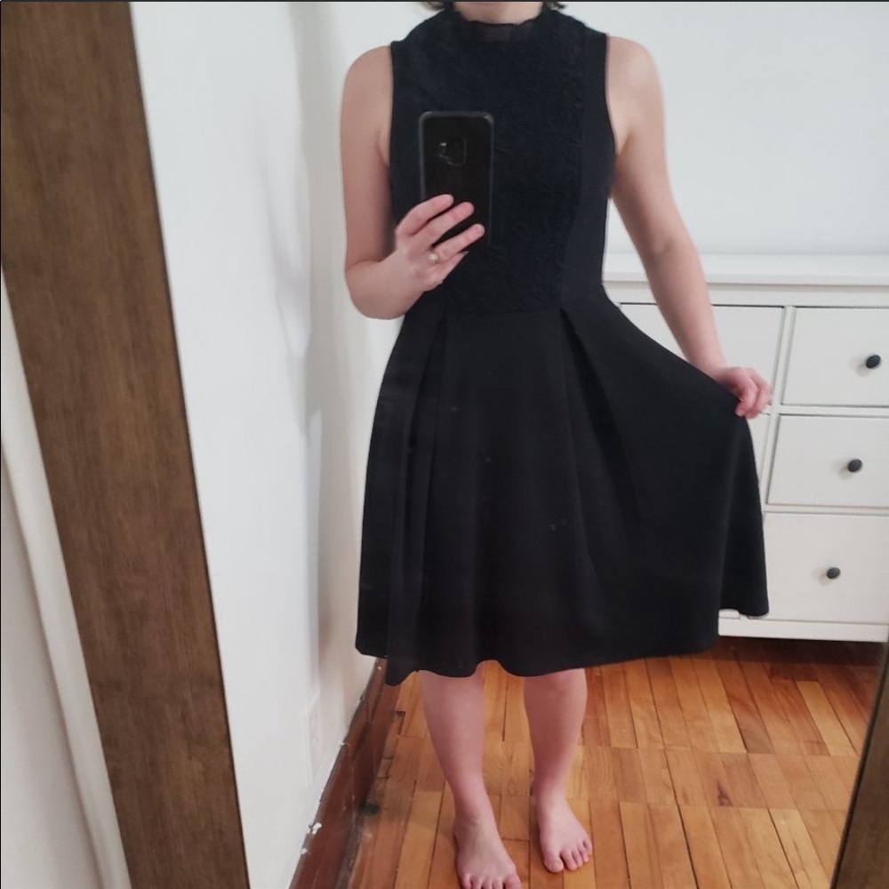 Anthro Sunday in Brooklyn black ruffle dress